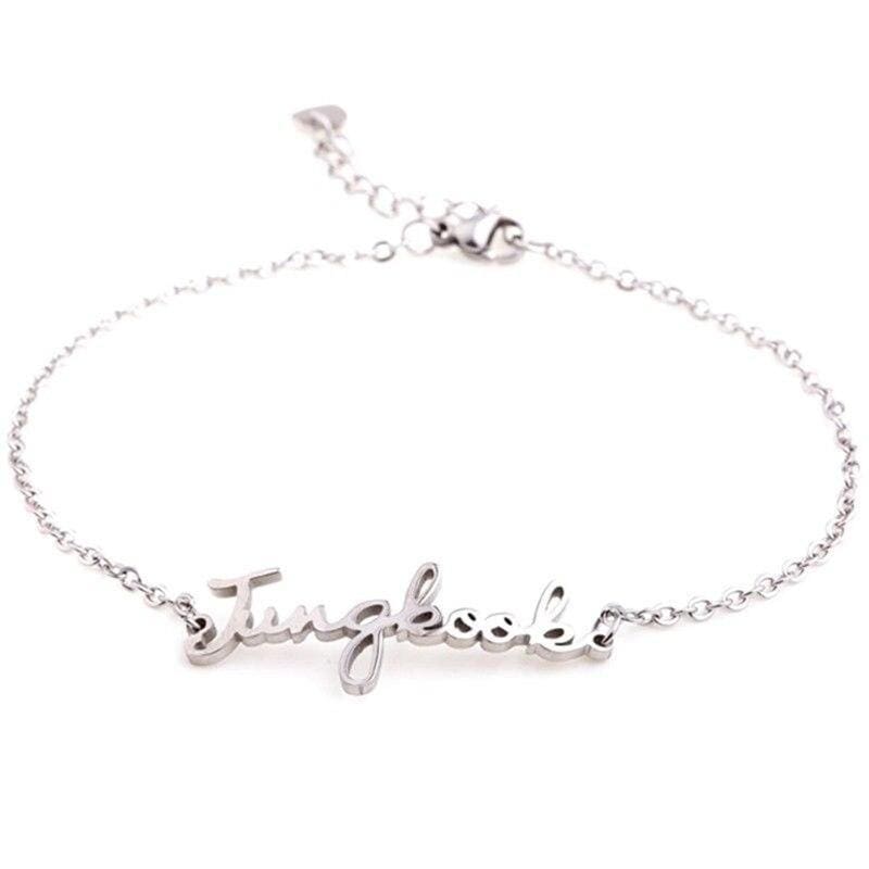 Bracciale ajustable argenté bts