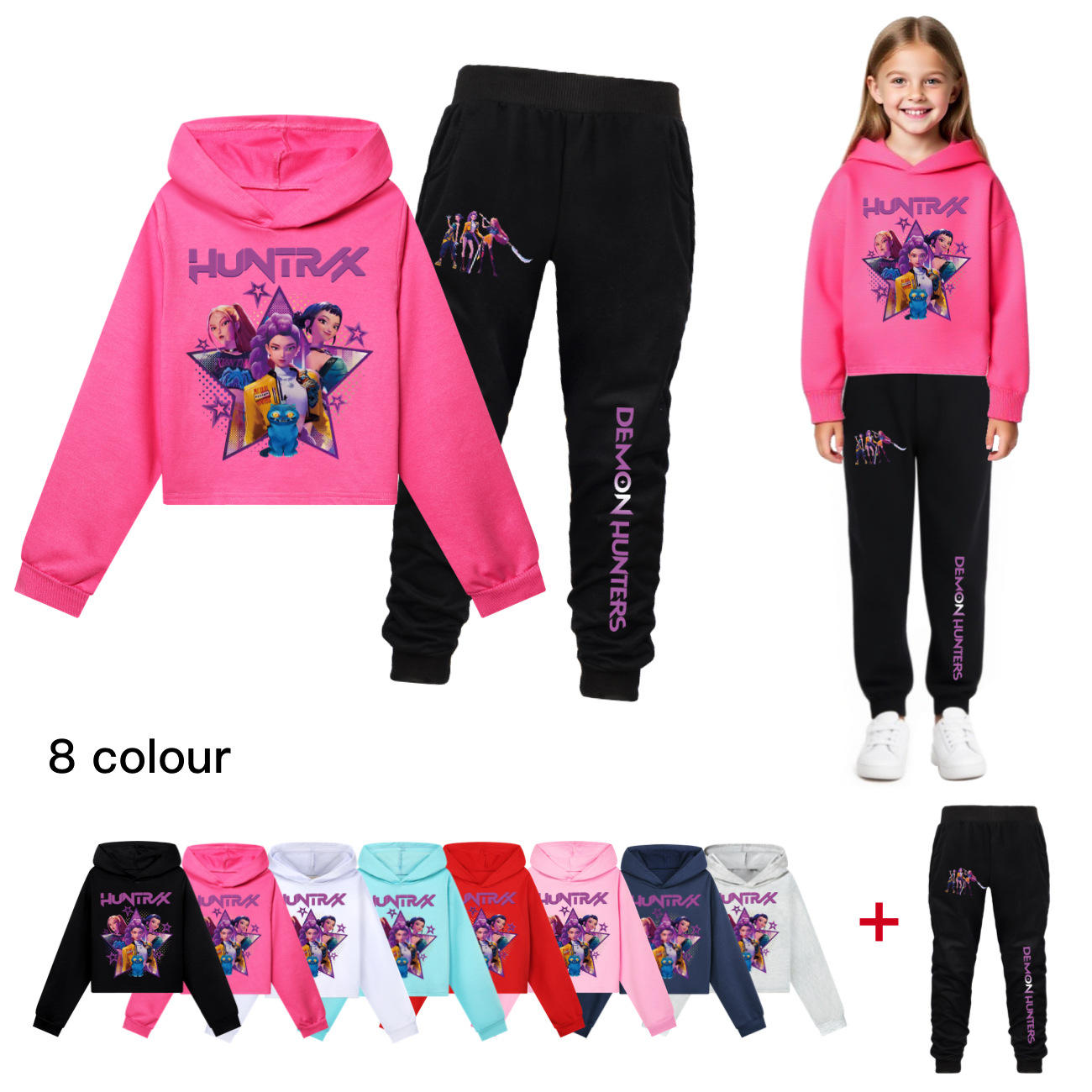 Nuova tuta con cappuccio Kpop Witch Hunt Group – outfit casual autunnale