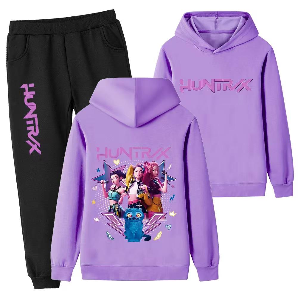Felpe con cappuccio K-pop Devil Hunter con stampa 3D – set trendy, casual e sportivo