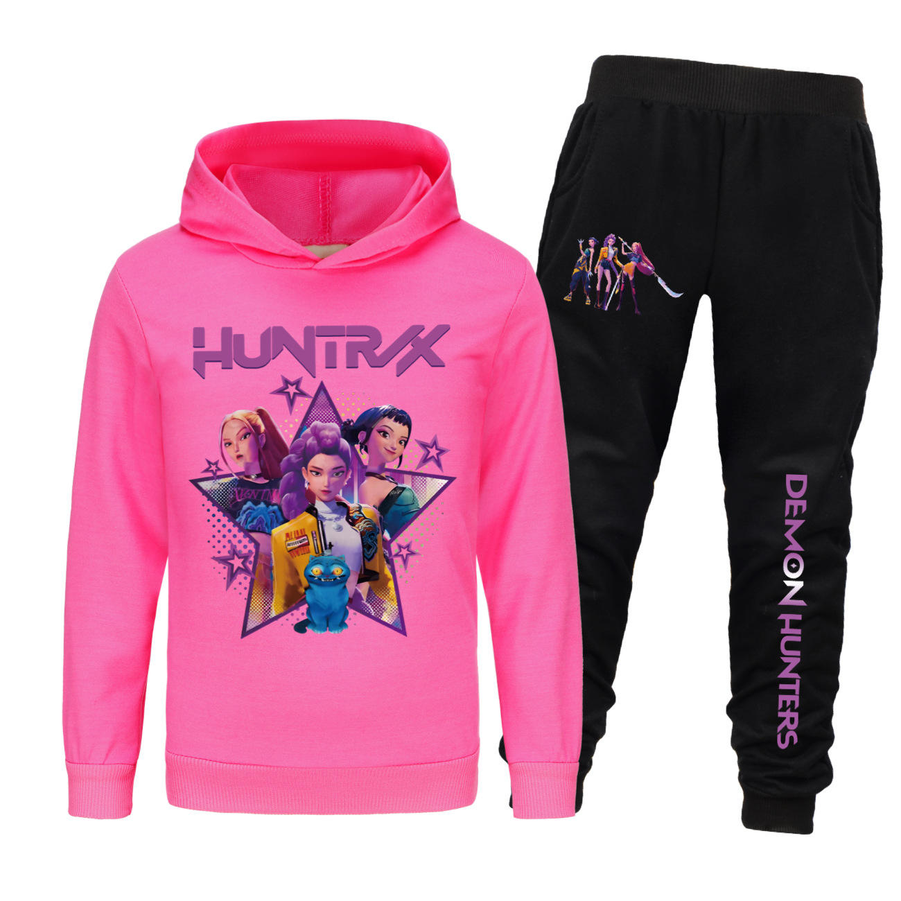 Nuova tuta con cappuccio Kpop Witch Hunt Group – outfit casual autunnale