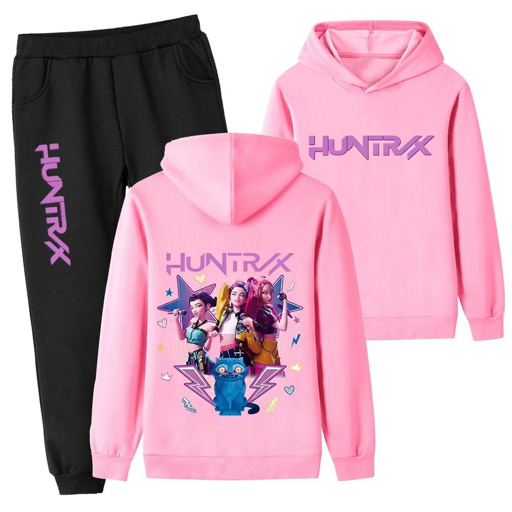 Felpe con cappuccio K-pop Devil Hunter con stampa 3D – set trendy, casual e sportivo