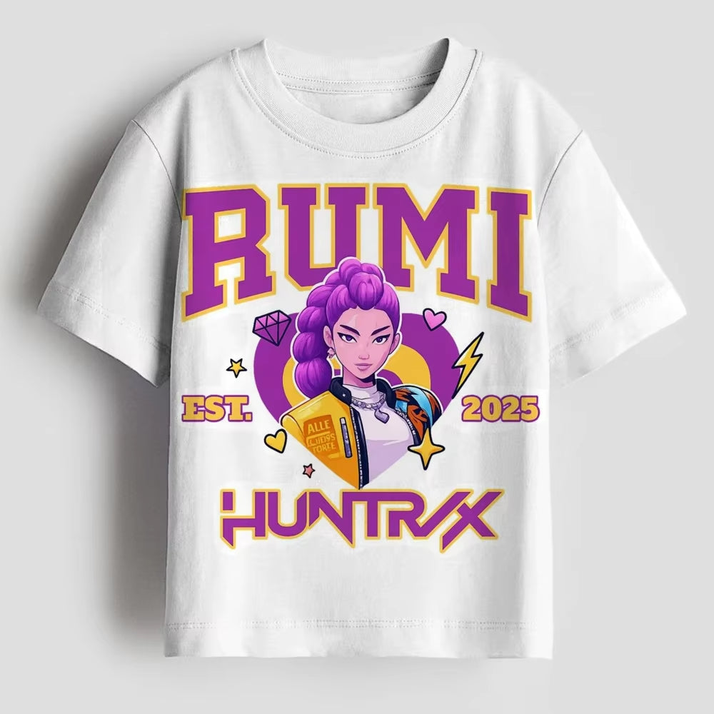 T-shirt casual Child Devil Hunter con stampa 3D per l’estate – per ragazzi e ragazze